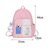 Girls Nylon School Bag Female Student Large Capacity Rucksack