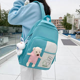 Girls Nylon School Bag Female Student Large Capacity Rucksack