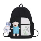 Girls Nylon School Bag Female Student Large Capacity Rucksack