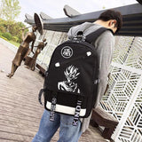 Luminous USB Charging Goku Backpack for Teenagers