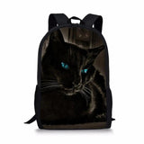 Kids School Bags Cats Pattern 3D Large Capacity Primary Student Bookbags