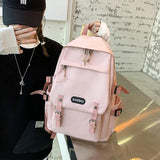 Canvas Travel Bookbags Teen Student Shoulder Bag Casual Backpacks