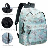 Floral Prints School Backpack Set for Girls, Kids Gift
