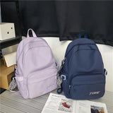 Large Capacity Women's Backpack for Girls Travel Outdoor Solid Color Bag