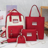 Canvas Women Backpack Casual School Bag for Teenage Girls