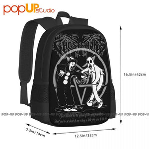 Ghostmane Clown And Ghost Metal Hip Hop Band Backpack
