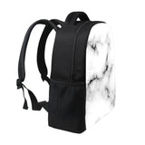 Girls School Backpack Marble Print Waterproof Book Bag