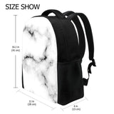 Girls School Backpack Marble Print Waterproof Book Bag