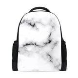 Girls School Backpack Marble Print Waterproof Book Bag