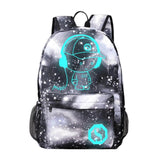 Luminous Backpack USB Charging Port Bookbag for School Teens