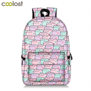 Colorful Unicorn Students Backpack Cartoon Panda Children School Bags Backpack
