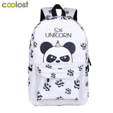 Colorful Unicorn Students Backpack Cartoon Panda Children School Bags Backpack
