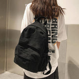 Vintage Distressed Canvas Backpack Large Capacity School Bags