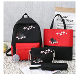 College Students' Canvas Backpack Large Capacity Backpacks For Girls