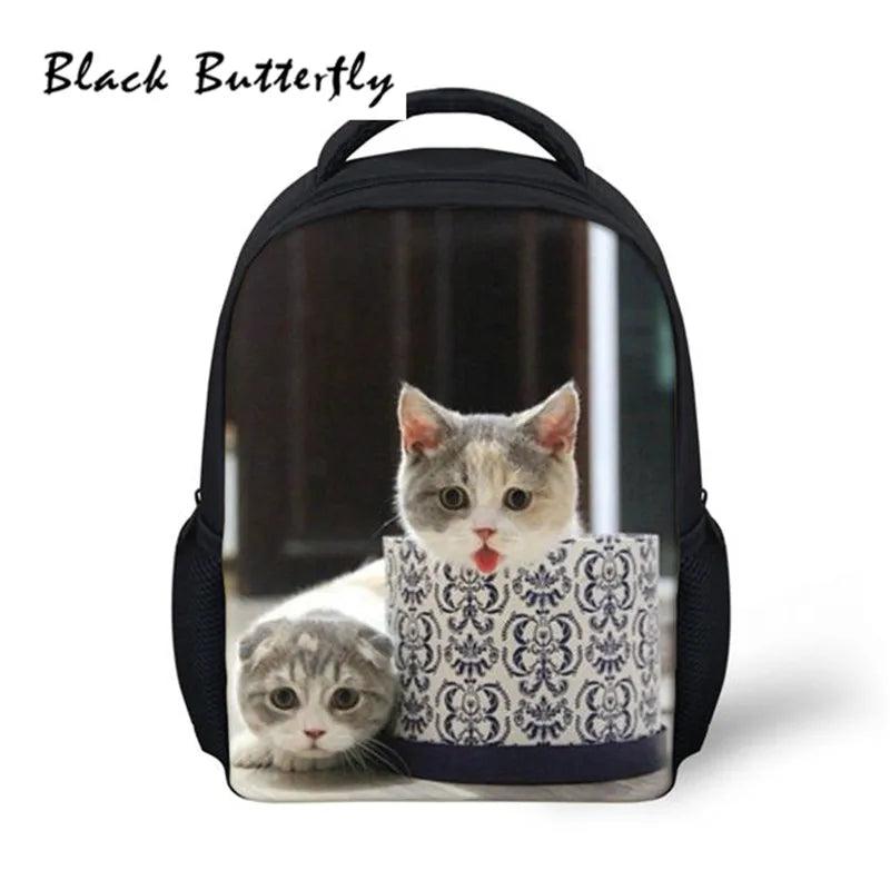 Pet Pattern School Backpack For Girls Boys Kids Student Bag