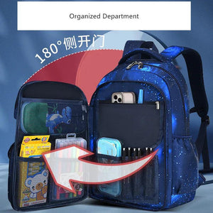 Boys Waterproof Nylon School Backpack