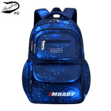 Boys Waterproof Nylon School Backpack