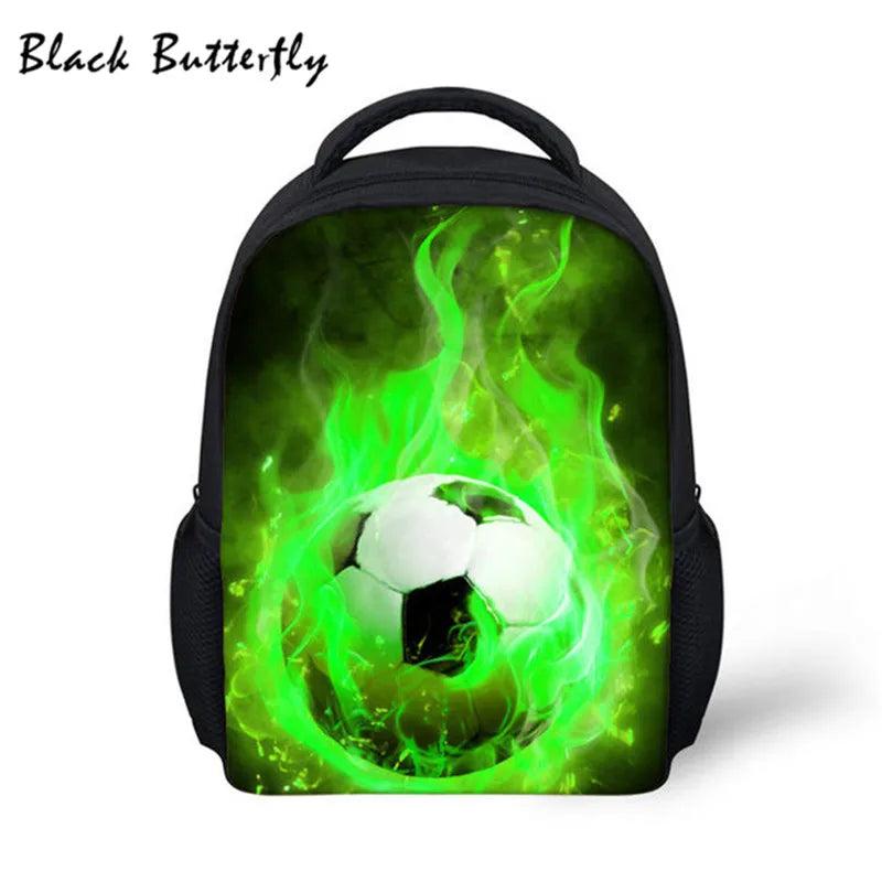 Kids School Bags Ball Pattern Children Shoulder Book Bag Kindergarten Bag