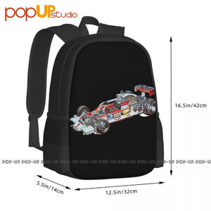 F1 1978 McLaren M26 Ford Cosworth Engine Backpack Large Capacity