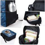 3D Printed Cartoon School Backpack for Kids 16 Inch