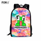 3D Printed Cartoon School Backpack for Kids 16 Inch