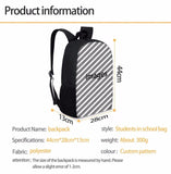 Embroidered Animal Print Travel Backpack for Women Girls Kids