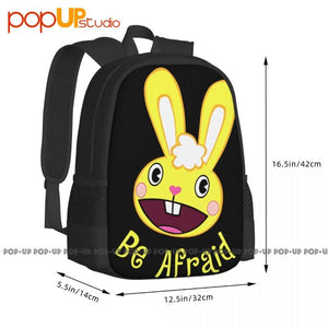 Happy Tree Cuddle Be Afraid Backpack Large Capacity Foldable Sports Style