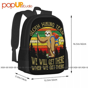 Sloth Lover Hiking Traveling Backpack Large Capacity Beach Bag