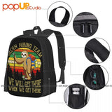 Sloth Lover Hiking Traveling Backpack Large Capacity Beach Bag