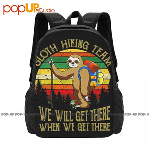 Sloth Lover Hiking Traveling Backpack Large Capacity Beach Bag