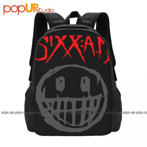 Sixx Am Nikki Sixx Hard Rock Music Backpack Large Capacity Travel Softback
