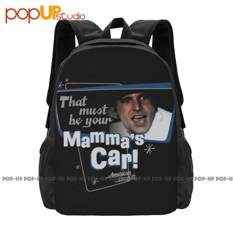 American Graffiti Mammas Car Movie Bob Backpack Large Capacity Vintage