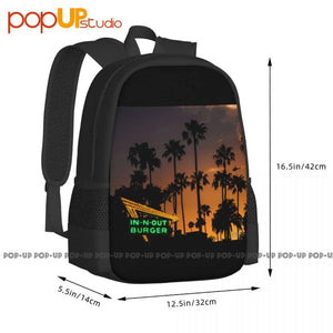 In-N-Out Burgers California Sunsets & Palm Trees Backpack