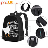 Honk Honk Goose Game Meme Backpack Art Print Gymnast Bag