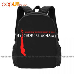 MCR Eyeball First Bullets Backpack Large Capacity Travel Gym Bag