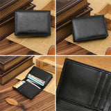 Men's Leather Money Clip Wallet