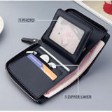 Men's Short Zipper Wallet Coins Bag