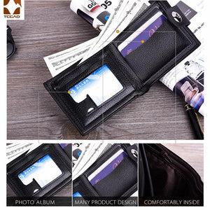 Men's Leather Wallet for Men Billeteras Para Hombre