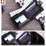 Men's Leather Wallet for Men Billeteras Para Hombre