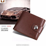 Men's Leather Wallet for Men Billeteras Para Hombre