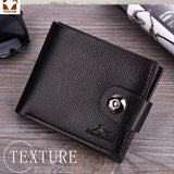 Men's Leather Wallet for Men Billeteras Para Hombre