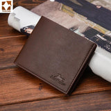 Men's Leather Wallet for Men Billeteras Para Hombre