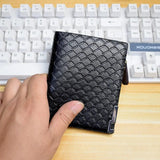 Man Wallet Short Purse Billetera Hombre Porte Feuille PU
