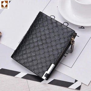 Man Wallet Short Purse Billetera Hombre Porte Feuille PU
