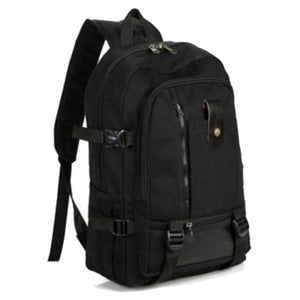 Men's Retro Travel Rucksack Zipper Closure Camping Bag