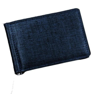 Men's Short PU Leather Wallet Dollar Clip Multifunctional Wallet