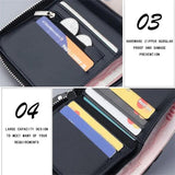 Men's Short Casual Wallet with Zipper Coins Bag