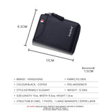 Men's Short Casual Wallet with Zipper Coins Bag