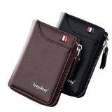 Men's Short Casual Wallet with Zipper Coins Bag
