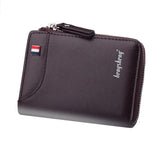 Men's Short Casual Wallet with Zipper Coins Bag